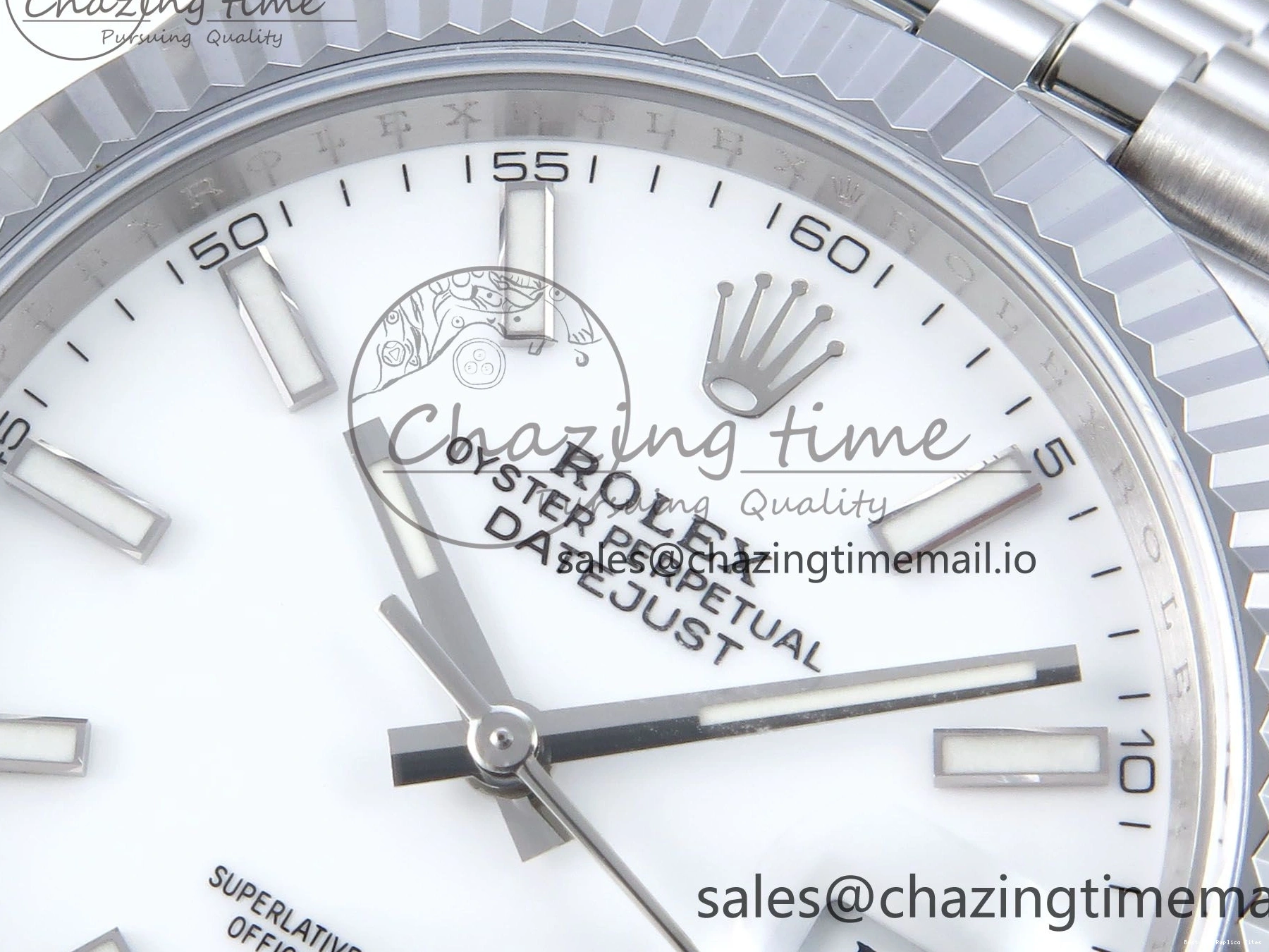 AAA Replica Watches TimelessDesign Edition on White 936 Steel 1:1 Jubilee 41 QF+ Bracelet 904L SS 126334 Dial VR Best DateJust Stick 0112